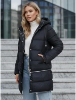 Dámská zimní dlouhá bunda tmavě modrá Dstreet model 21994241 - FashionStreet