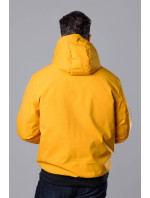 Pánská žlutá sportovní bunda s kapucí (5M3111-254)