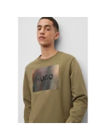 Boss pánská bavlněná pletená mikina s potiskem zelená model 21462231 pánské - Hugo