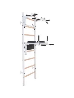 DŘEVĚNÝ KOVOVÝ GYMNASTICKÝ ŽEBŘÍK S HRAZDOU A PŘÍSLUŠENSTVÍM BENCHK 232W