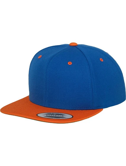 Flexfit 6089M 6 panelová Snapback kšiltovka 55.6089 royal/orange
