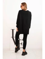 Dámský bavlněný komplet mikina a legíny s nápisem Minimal černý