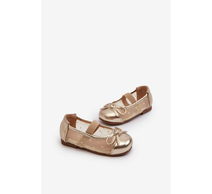 Dětské baletky s mašlí Zlaté Jellema Dětské baletky s mašlí Zlaté Jellema