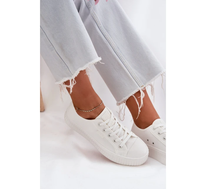 Dámské Textilní Tenisky Na Platformě Big Star model 21694349 Bílé - Big Star Shoes Dámské Textilní Tenisky Na Platformě Big Star model 21694349 Bílé - Big Star Shoes