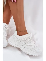 Dámské Tenisky S Dvojitou Šňůrkou Bílé Onivetta