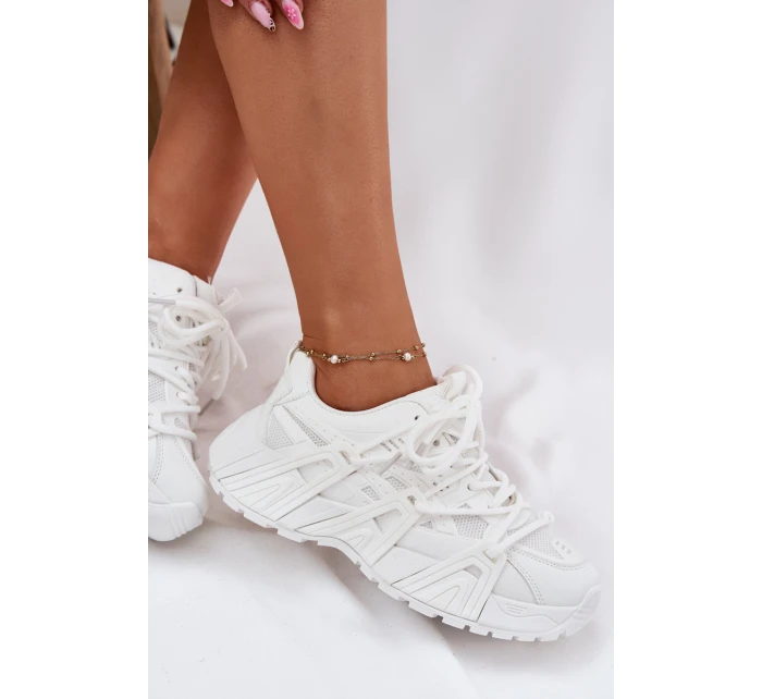 Dámské Tenisky S Dvojitou Šňůrkou Bílé Onivetta