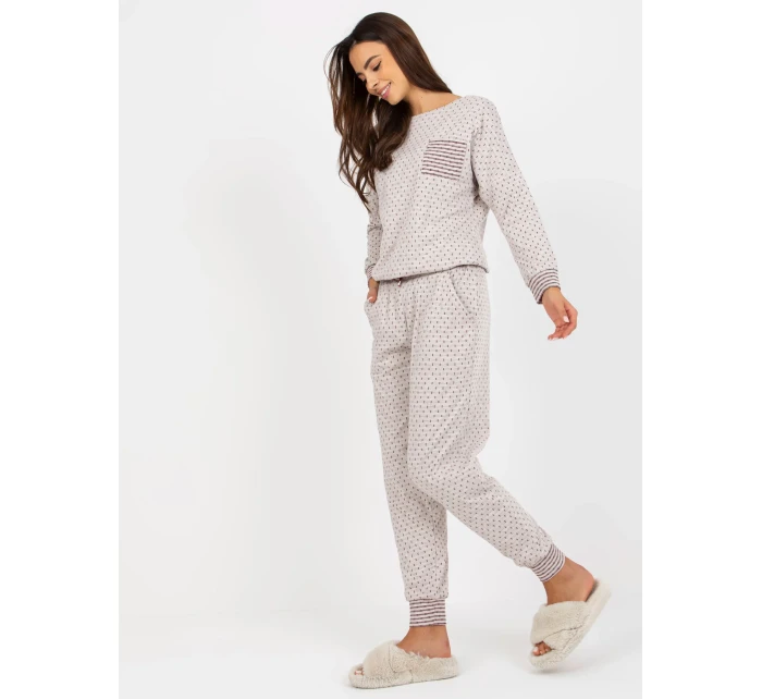 Pyžamo BR PI 9114 světle béžové
