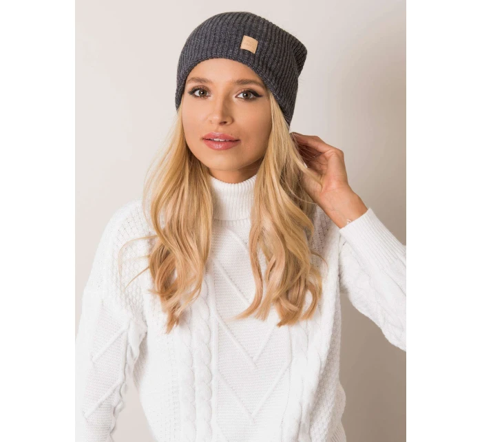 Dámská čepice.70 tmavě šedá Dámská čepice.70 tmavě šedá