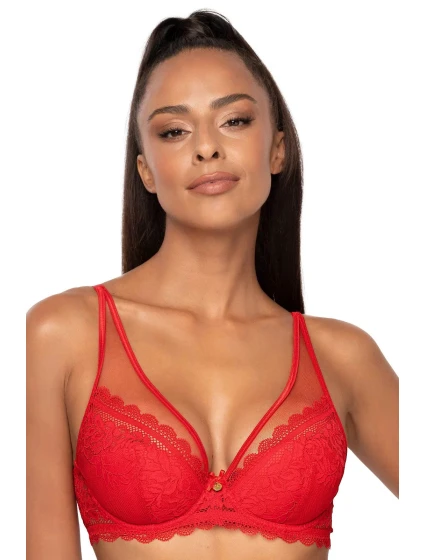 Dámská pushup podprsenka model 21078667 Estelle Červená - Mat Dámská pushup podprsenka model 21078667 Estelle Červená - Mat
