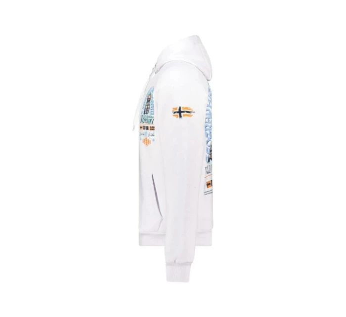 Pánská mikina WZ3016H/GN Šedá melanž s potiskem - Geographical Norway