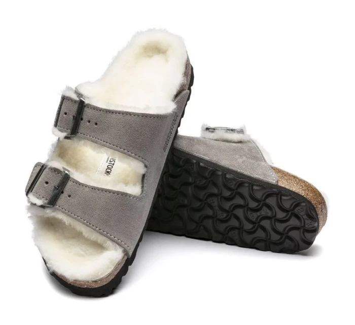 Arizona Stone semiš s ovčí vlnou regular wide dámské model 20693900 - Birkenstock