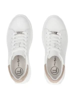 Dámské kožené polobotky na platformě bílé model 21960298 - FILIPPO Dámské kožené polobotky na platformě bílé model 21960298 - FILIPPO