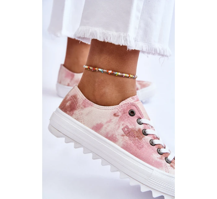 Módní nízké tenisky Big Star LL274044 růžovo-béžová Módní nízké tenisky Big Star LL274044 růžovo-béžová