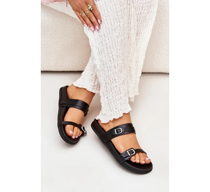 Dámské Sandály S Přezkami Černé model 21700018 - Boto Dámské Sandály S Přezkami Černé model 21700018 - Boto