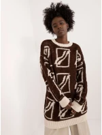 Jumper BA SW 0277.02 tmavě hnědý Jumper BA SW 0277.02 tmavě hnědý