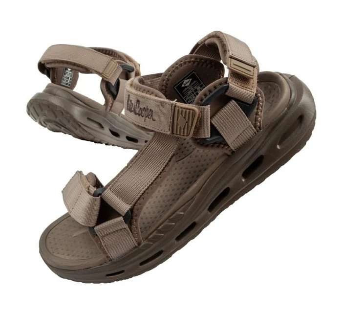 Lee Cooper pánské boty na suchý zip sandály na letní pláž světle zelené