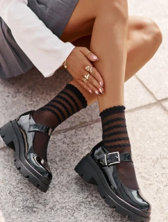 Dámské Polobotky S Přezkou Černé model 21671106 - Boto