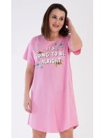 Dámská noční košile s krátkým rukávem model 20262796 - Vienetta Dámská noční košile s krátkým rukávem model 20262796 - Vienetta