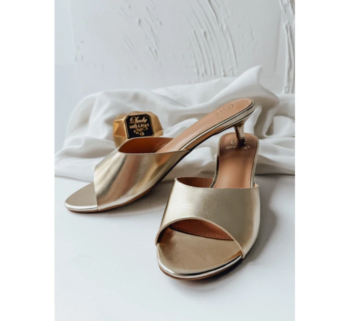 DORIMI dámské zlaté žabky FashionStreet ZY0974