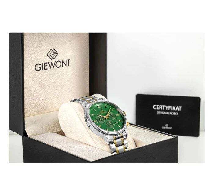 Pánské hodinky Giewont Chronograph Sapphire Green GW6310-B6