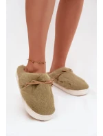 Kožešinové pantofle s zelené model 21772518 - Boto Kožešinové pantofle s zelené model 21772518 - Boto