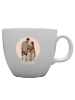 Personalizovaný MEGA XXL keramický hrnek 1000 ml s výřezem fotky na podkladu Personalizovaný MEGA XXL keramický hrnek 1000 ml s výřezem fotky na podkladu