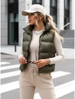Dámská prošívaná vesta WILLOW green FashionStreet TY3799