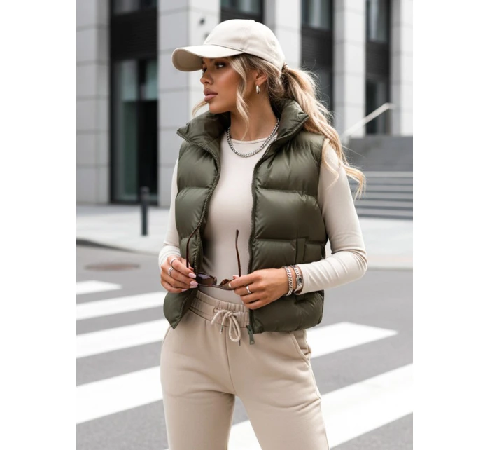 Dámská prošívaná vesta WILLOW green FashionStreet TY3799