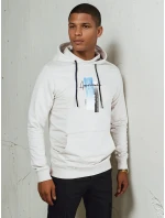 Pánská šedá mikina FashionStreet BX5726 Pánská šedá mikina FashionStreet BX5726