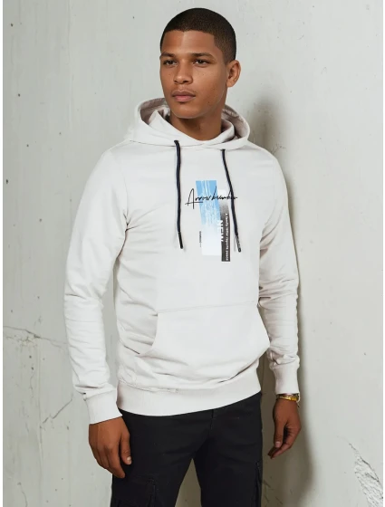 Pánská šedá mikina FashionStreet BX5726 Pánská šedá mikina FashionStreet BX5726