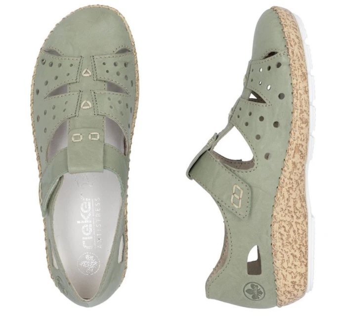 damskie na  zielone model 22033791 - Rieker