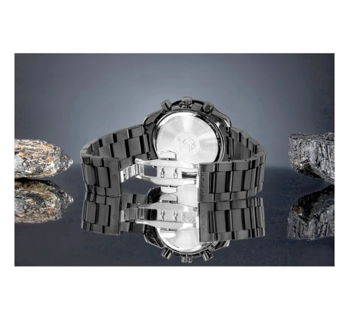 Pánské hodinky Giewont Chronograph Sapphire Black GW8720-B1