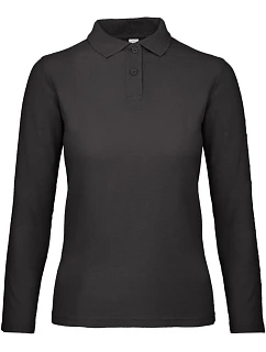 B&C ID.001 LSL /women Dámské piqué polo s dlouhým rukávem model 22421632 black