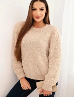 Svetr dámský z měkkého mohairu béžový