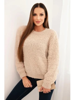 Svetr dámský z měkkého mohairu béžový