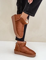 Dámské Sněhule Na Platformě D.Franklin DFSH370010 Hnědé