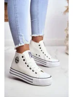 Dámské vysoké tenisky Big Star - bílé Dámské vysoké tenisky Big Star - bílé