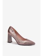 Dámské lodičky na podpatku Vinceza – grafitové Dámské lodičky na podpatku Vinceza – grafitové