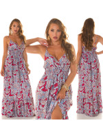 Sexy Koucla Maxidress with straps and Paisley Print