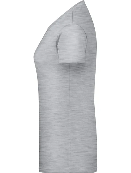 8007 Dámské tričko z bio bavlny model 22415375 grey heather - Daiber