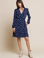 Dámské šaty Wendy Tmavě modrá vzor - Benedict Harper