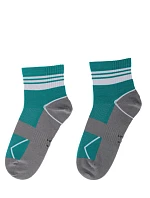 MLADÉ PÁNSKÉ PONOŽKY VZOROVANÉ AG+ ZELENÉ 45-47