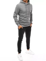 Pánská šedočerná tepláková souprava FashionStreet AX0669 Pánská šedočerná tepláková souprava FashionStreet AX0669