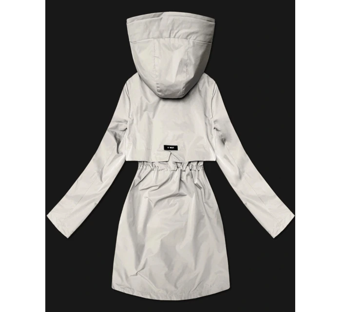 Klasyczna kurtka damska na podszewce Goodlookin jasny beżowy (B2006-46)