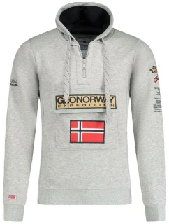 Mikina Geographical Norway Gymclass EO DB 100 M WU6620H/GNO-Blended Grey pánské