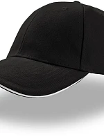 Atlantis Headwear Liberty Sandwich 6 panelová kšiltovka "Liberty Sandwich" 33.0005 black/white