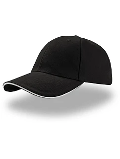 Liberty Sandwich 6 panelová kšiltovka  black/white model 22411093 - Atlantis Headwear