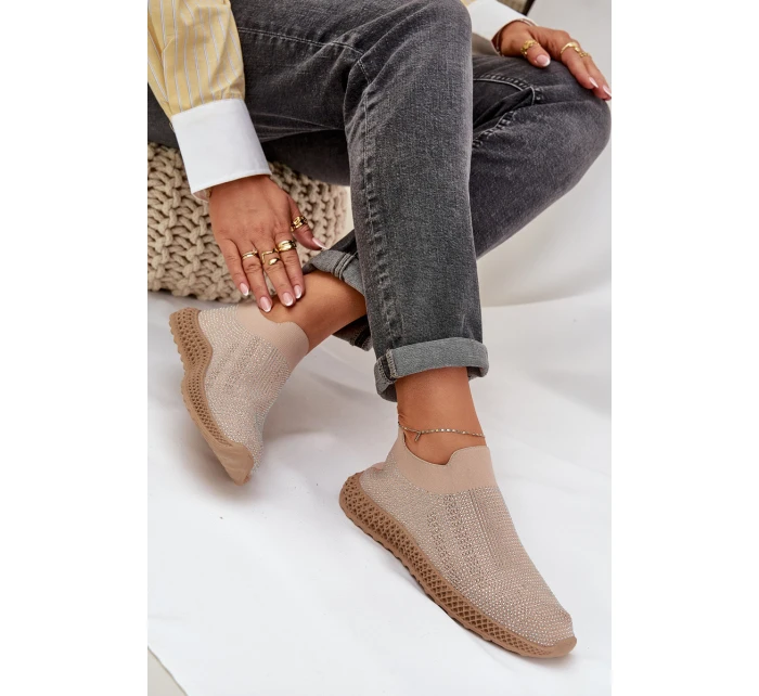 Dámské Sportovní Boty S Ozdobou D&A TW121 Béžové Dámské Sportovní Boty S Ozdobou D&A TW121 Béžové