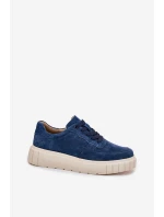 Semišové Dámské Tenisky Na Platformě model 21697031 - EVENTO