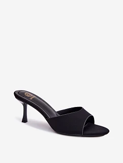 Dámské Nazouváky na Podpatku Černé model 22111328 - Boto